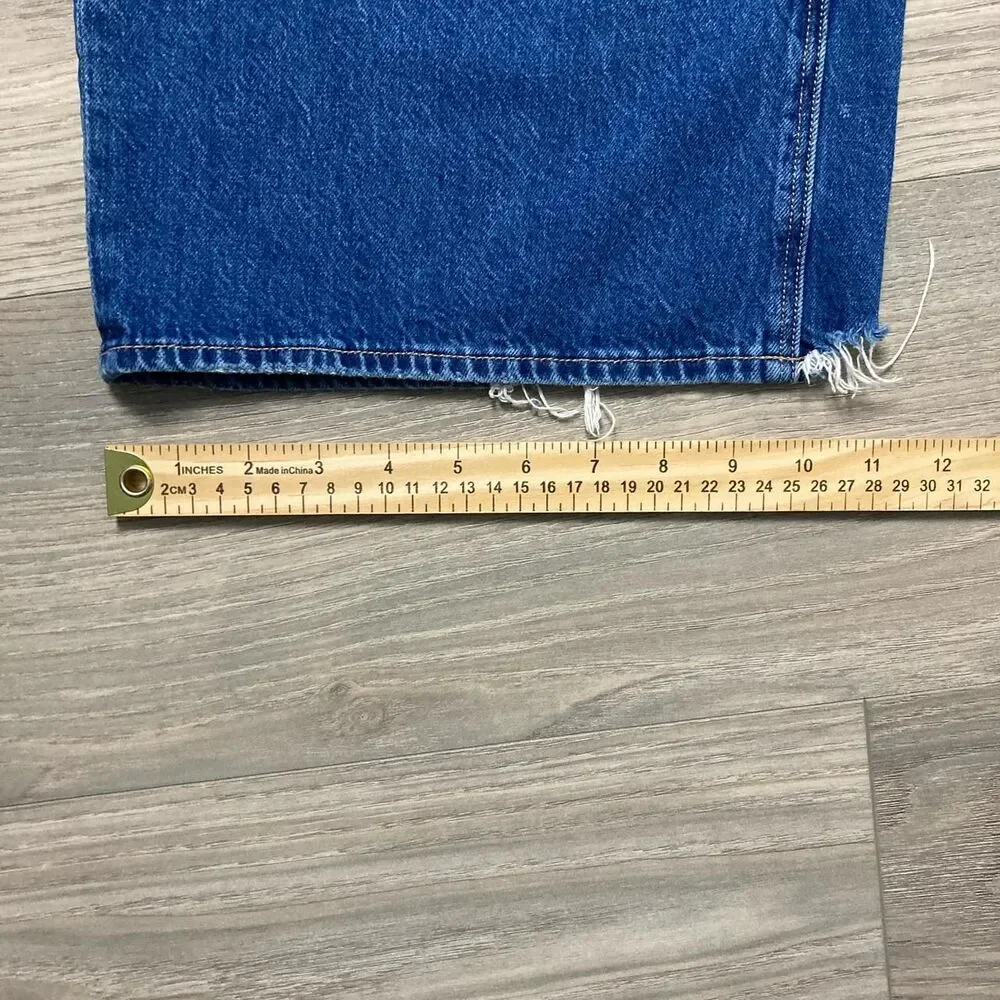 American Eagle Super High-Rise Baggy Wide Leg Ankle Size 8 Short - Picture 3 of 8